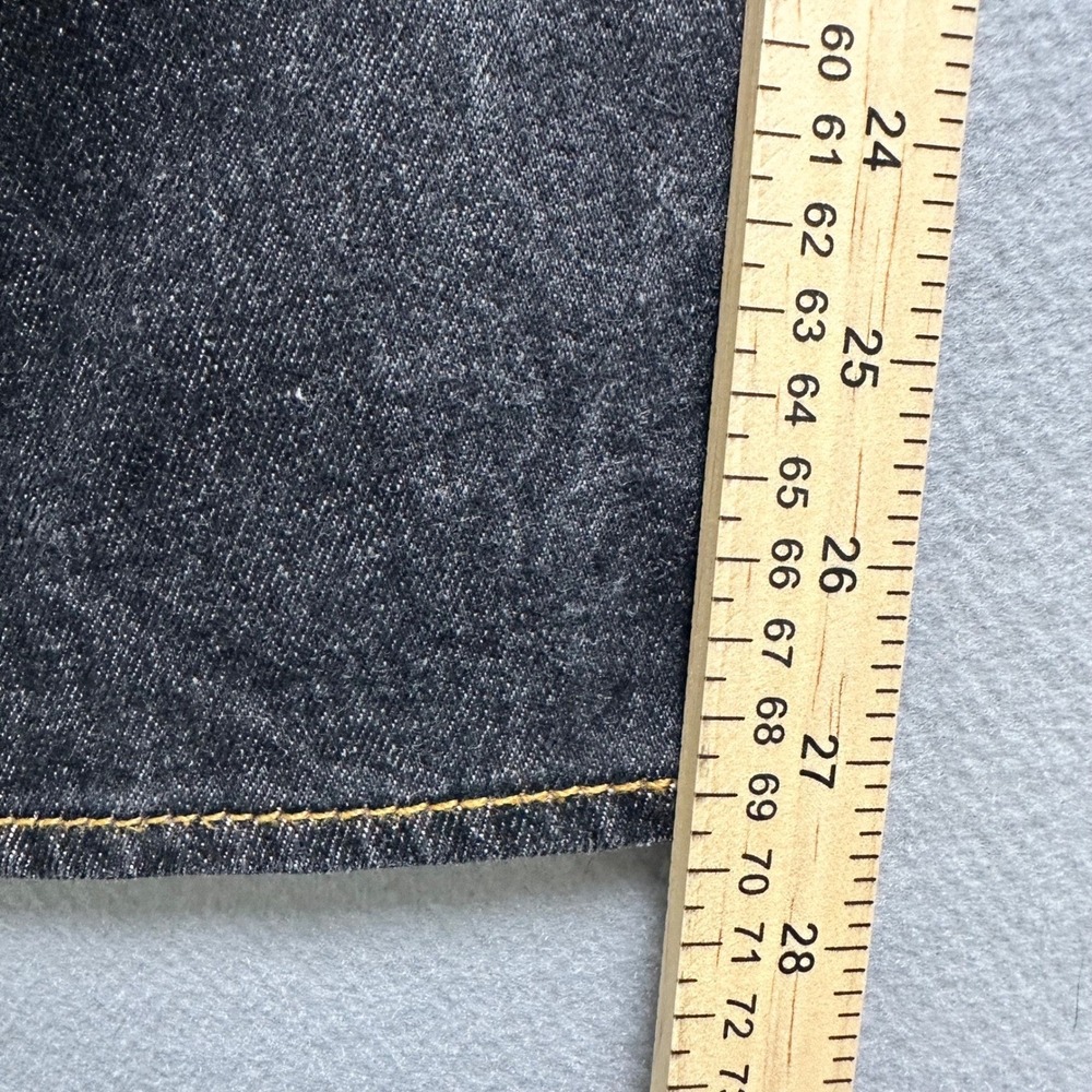 Levis 501 Original Fit Jeans Mens 40x30 Black Dark Wash Straight Leg Denim - Picture 6 of 8